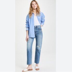 SLVRLAKE Dakota high-rise straight-leg tapered jeans 27